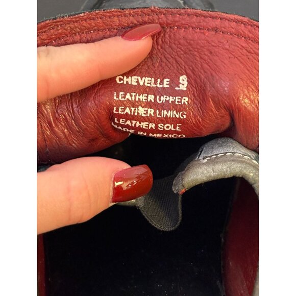 Free Bird By Steven Chevelle Leather Heeled Loafers Black Size 9 - Picture 5 of 9